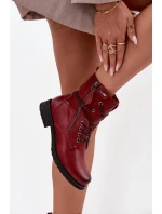 Dámské kotníkové boty Perfecto – bordó Dámské kotníkové boty Perfecto – bordó