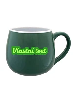 Personalizovaný keramický buclatý hrneček s vlastním textem s obrysem Personalizovaný keramický buclatý hrneček s vlastním textem s obrysem