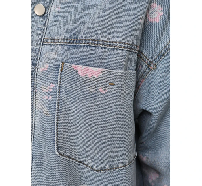 Dámská džínová košilová bunda modrá FashionStreet TY5600