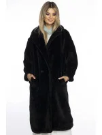 Černý dámský oversize kabát model 21247106 - Ann Gissy