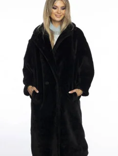Černý dámský oversize kabát model 21247106 - Ann Gissy