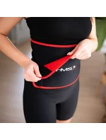 MAGNETICKÝ HULA HOP SET ČERNÝ HHM15 S POČÍTADLEM HMS + ZEŠTÍHLUJÍCÍ PÁS BR163 ČERVENÝ