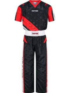 TOP TEN "Urban Arts" kickboxerské oblečení černo-červené (WAKO APPROVED new)