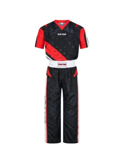 TOP TEN "Urban Arts" kickboxerské oblečení černo-červené (WAKO APPROVED new)