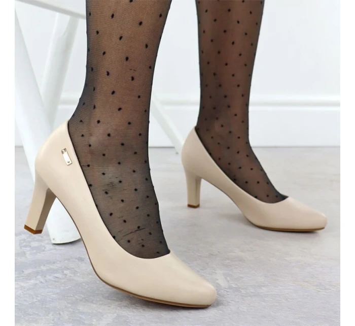 Dámské lodičky na podpatku s pásky Sergio Leone 1459