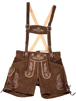 Leather Trousers short/women Dámské kožené kalhoty, krátké 60.3203 dark brown Leather Trousers short/women Dámské kožené kalhoty, krátké 60.3203 dark brown