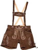 Leather Trousers short/women Dámské kožené kalhoty, krátké 60.3203 dark brown