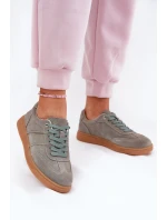 Dámské Nízké Sněhule Z Semiše Zelené model 21691166 - EVENTO