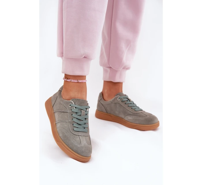 Dámské Nízké Sněhule Z Semiše Zelené model 21691166 - EVENTO