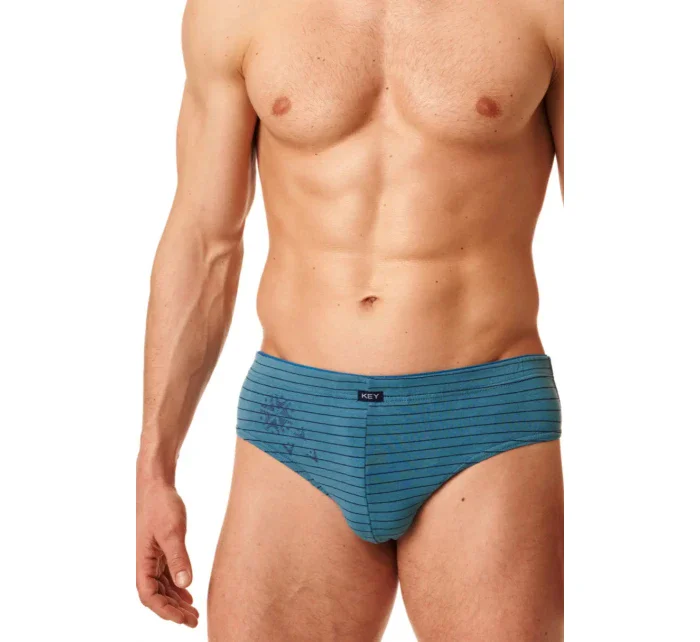 Pánské slipy 2 PACK MPP 396 B22 Modrá/šedá - Key Pánské slipy 2 PACK MPP 396 B22 Modrá/šedá - Key