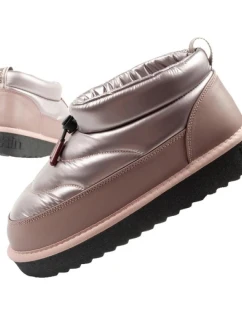 D.Franklin sněhule dámské zimní módní zateplené boty rose gold dámské