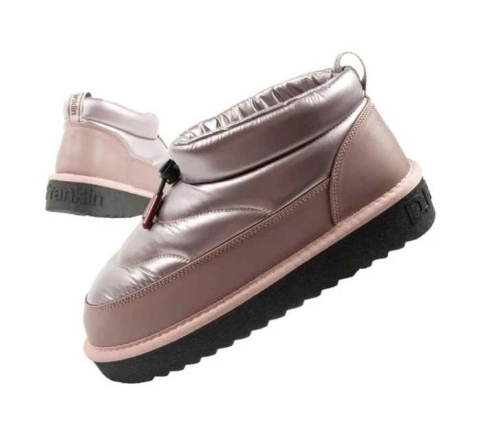 D.Franklin sněhule dámské zimní módní zateplené boty rose gold dámské