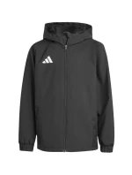 Dětská bunda adidas Entrada 26 All Weather černá JZ9104 Dětská bunda adidas Entrada 26 All Weather černá JZ9104