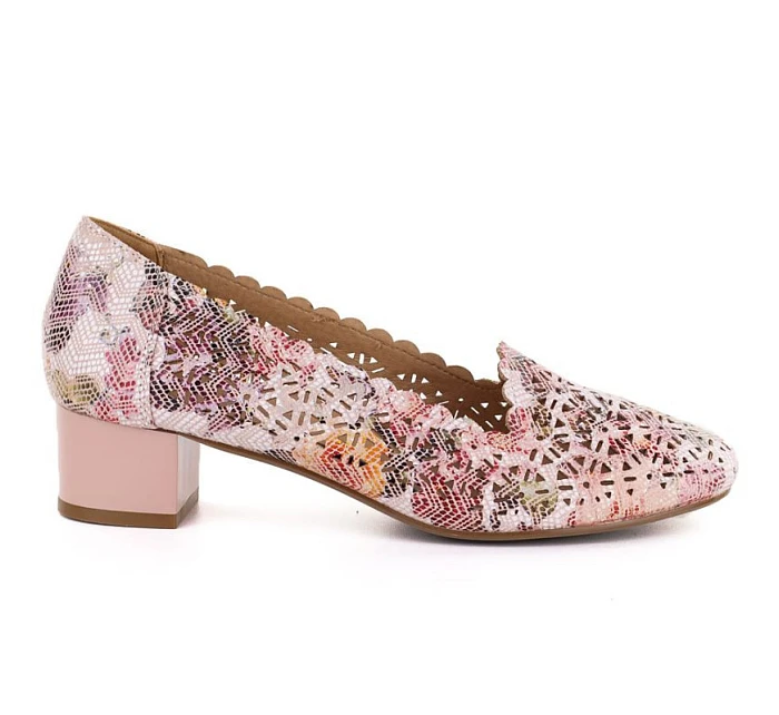 Dámské ažurové boty na podpatku Potocki 26-12393