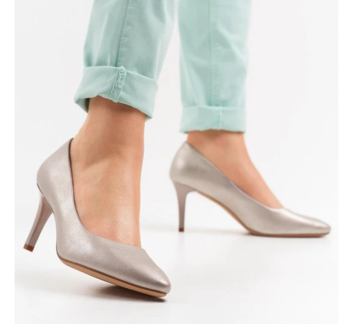 Sergio Leone W 1336 zlaté jehlové podpatky Sergio Leone W 1336 zlaté jehlové podpatky