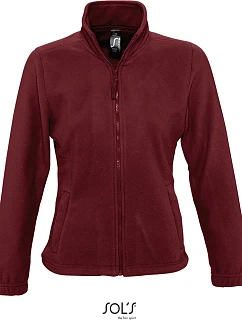 SOL'S North Women Dámská fleecová bunda 25.5450 burgundy