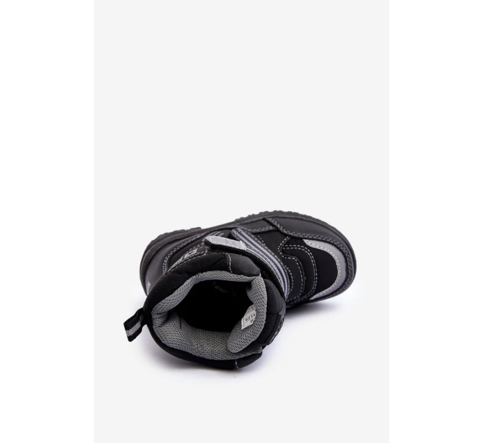 Dětské zateplené sněhule s černé Big model 21637277 - Big Star Shoes Dětské zateplené sněhule s černé Big model 21637277 - Big Star Shoes