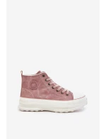Zateplené Dámské Tenisky Na Platformě Big Star model 21676727 Růžové - Big Star Shoes Zateplené Dámské Tenisky Na Platformě Big Star model 21676727 Růžové - Big Star Shoes