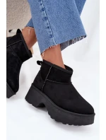 Dámské Nízké Sněhule Na Zasun S Oteplením S Hřejivým Kožíškem Černé Mavelle Dámské Nízké Sněhule Na Zasun S Oteplením S Hřejivým Kožíškem Černé Mavelle