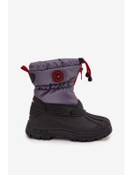 Dětské sněhule na zip Big Star SS374031 Šedo-černé Dětské sněhule na zip Big Star SS374031 Šedo-černé