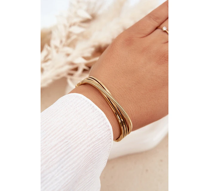 Dámský náramek ze nerezové oceli zlatý Dámský náramek ze nerezové oceli zlatý