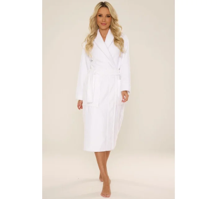 Dámský župan 709 model 20770373 Frotte bílý - De Lafense