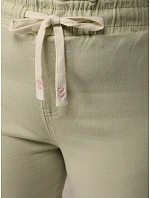 Dámské tepláky s vysokým pasem zelené FashionStreet UY2957