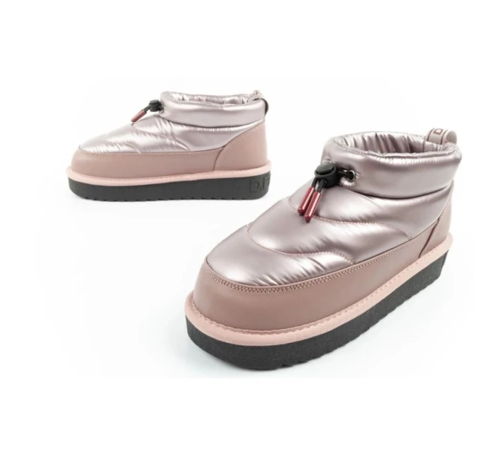 D.Franklin sněhule dámské zimní módní zateplené boty rose gold dámské