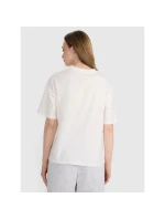 Dámské tričko oversize s potiskem 4F 4FRSS25TTSHF2692-11S Dámské tričko oversize s potiskem 4F 4FRSS25TTSHF2692-11S