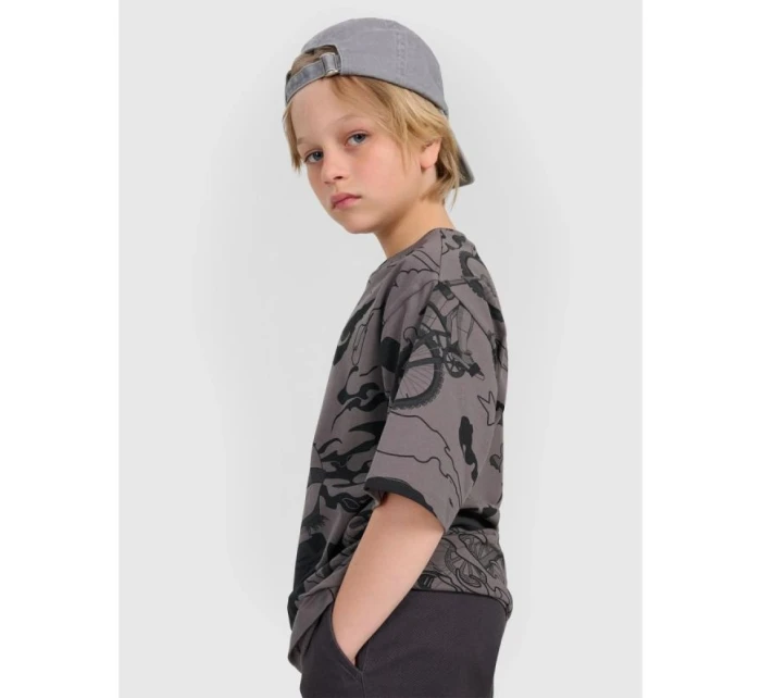 Chlapecké tričko oversize s potiskem 4F 4FJRAW25TTSHM3063-90A Chlapecké tričko oversize s potiskem 4F 4FJRAW25TTSHM3063-90A