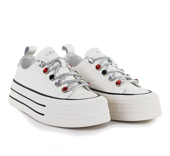 Dámské kožené tenisky na white model 22081668 - Hikvision Dámské kožené tenisky na white model 22081668 - Hikvision