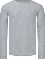 Fruit of the Loom Iconic 150 LSL T Tričko s dlouhým rukávem 16.1446 heather grey