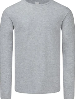 Fruit of the Loom Iconic 150 LSL T Tričko s dlouhým rukávem 16.1446 heather grey