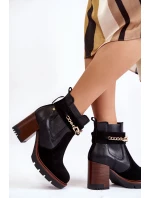 Dámské kožené kozačky model 21602024 Černé - Maciejka