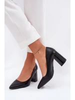 Elegantní Lodičky Na Podpatku Černé model 21690112 - VINCEZA