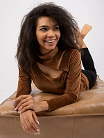 Halenka DHJ BZ 6561.09P hnědá