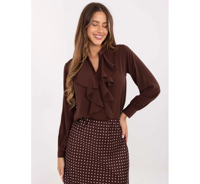 MI košile KS 3257.47 hnědá