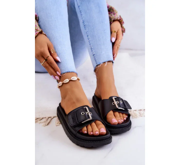 Dámské módní pantofle Big Star - černé Dámské módní pantofle Big Star - černé