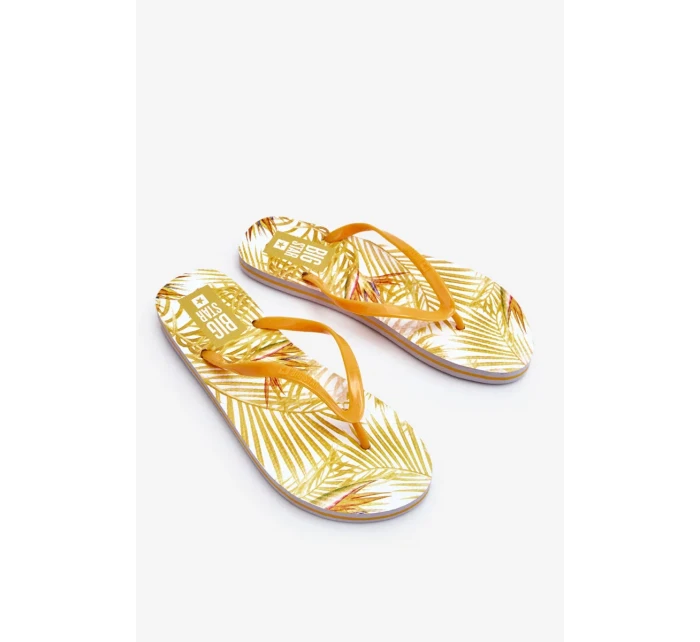 Dámské módní žabky Big Star LL274819 žluté