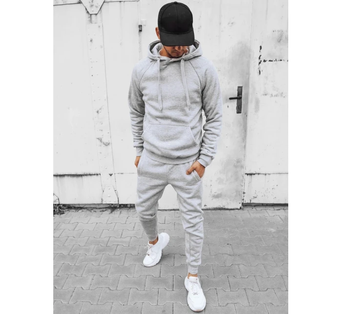 FashionStreet pánské světle šedé tepláky AX0625 FashionStreet pánské světle šedé tepláky AX0625