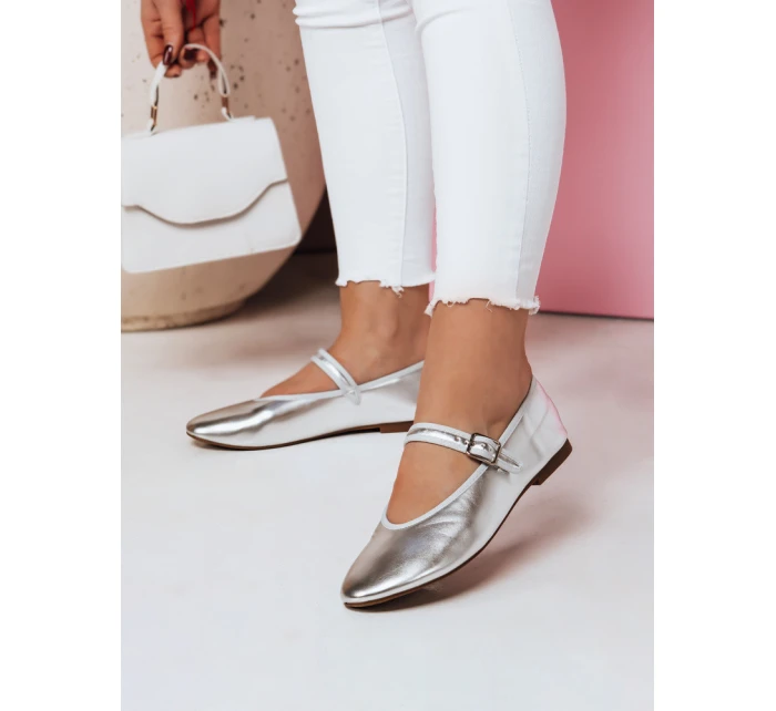 Dámské baleríny se stříbrnou přezkou Dstreet model 21984147 - FashionStreet