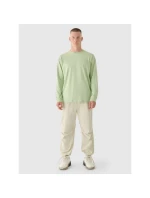 Pánské tričko oversize s potiskem a dlouhým rukávem 4F 4FRAW24TLONM502-44S Pánské tričko oversize s potiskem a dlouhým rukávem 4F 4FRAW24TLONM502-44S