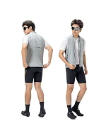 Rockbros větruodolná vesta YDMJ003 jaro/podzim velikost M - bílá/šedá