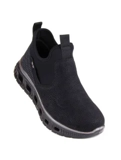 Rieker W RKR616 černá nazouvací pohodlná kotníková obuv