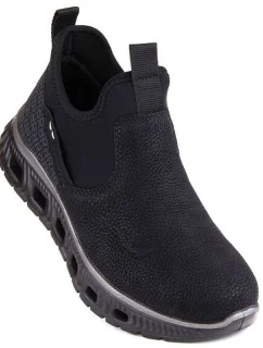 Rieker W RKR616 černá nazouvací pohodlná kotníková obuv