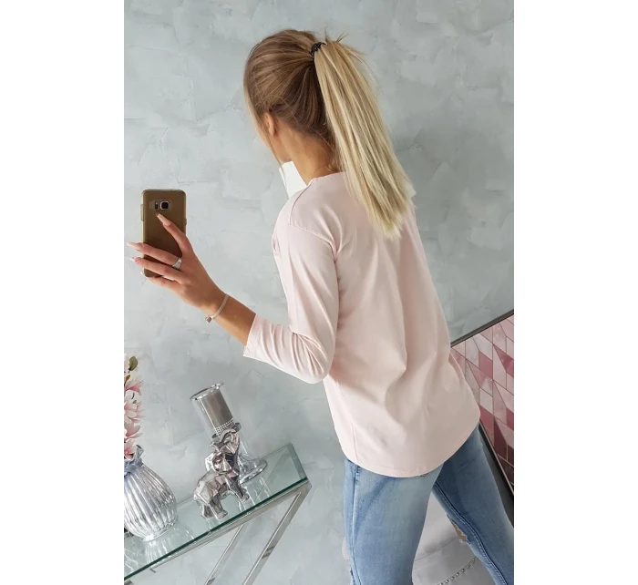 Halenka s potiskem Original powder pink