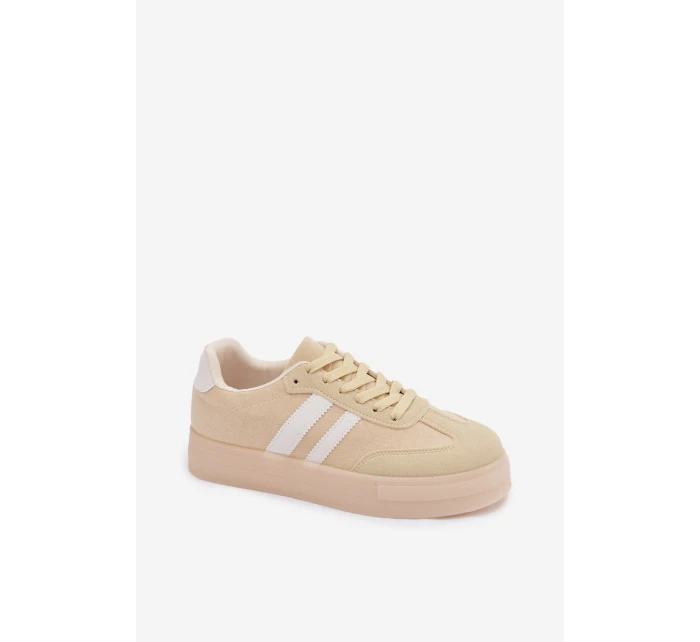 Dámské tenisky na platformě žluté model 21937663 - Boto