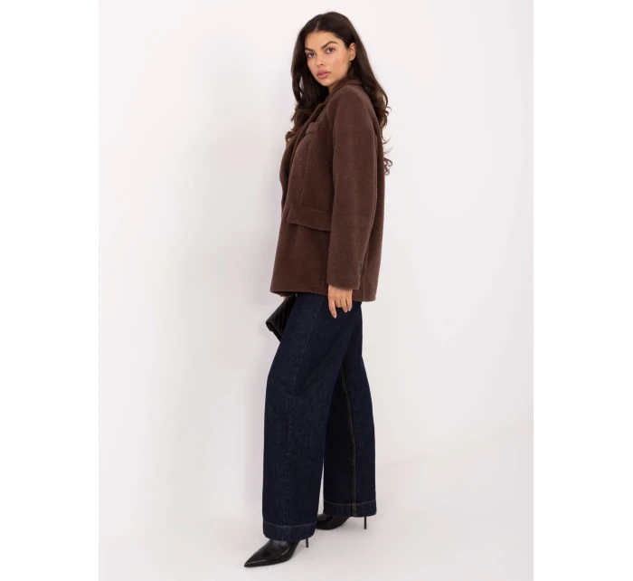 Płaszcz IT PL model 21730844 brązowy - FPrice Płaszcz IT PL model 21730844 brązowy - FPrice