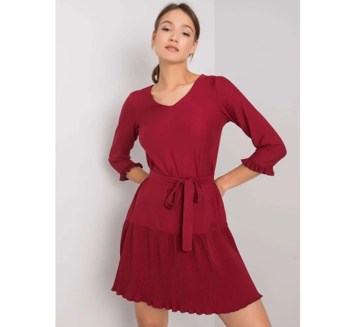 Šaty LK SK 507733.80P kaštanová