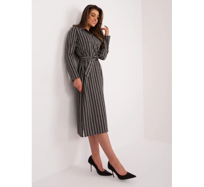 Šaty LK SK 509479.41 tmavě šedé Šaty LK SK 509479.41 tmavě šedé